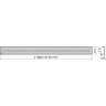 Решетка ALCAPLAST ROUTE-750M для водоотводящего желоба APZ13 дизайн ROUTE