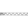 Решетка ALCAPLAST SMILE-750M для водоотводящего желоба APZ13 дизайн SMILE